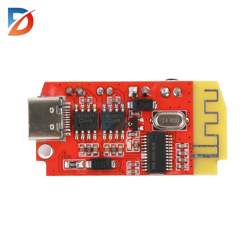 Placa amplificadora CT14 Bluetooth 5,2 DC 3,7-5V 5W + 5W módulo de audio DIY Altavoz Bluetooth módulo de audio modificado Micro USB TYPE-C