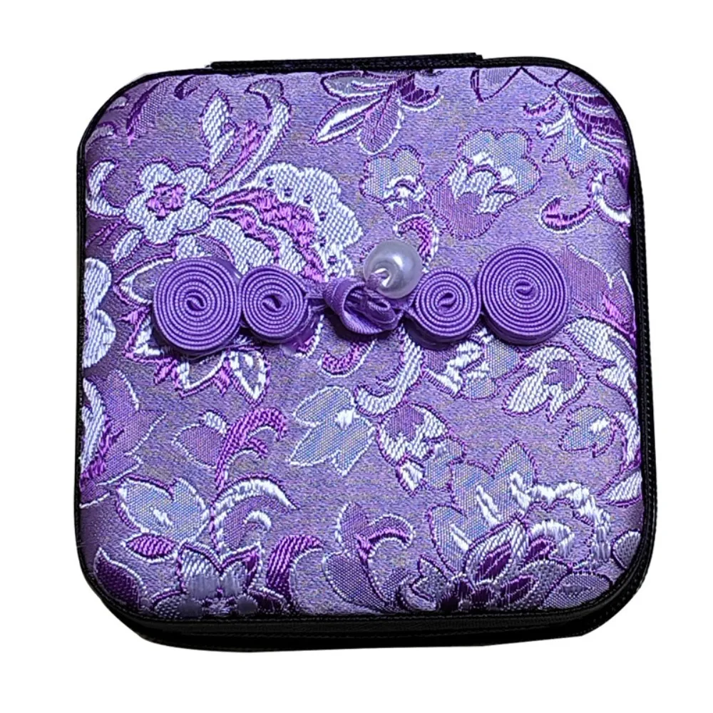 

Exquisite Embroidered Jewelry Box Display Box Storage Case Trinkets Storage Organizer Jewelry Chinese Style Gift Packaging Box