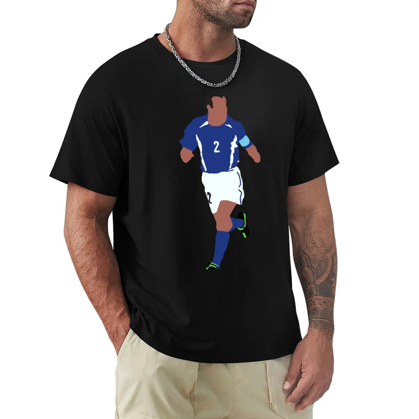 

Cafu Brazil T-Shirt Art Pattern Printed Casual Top