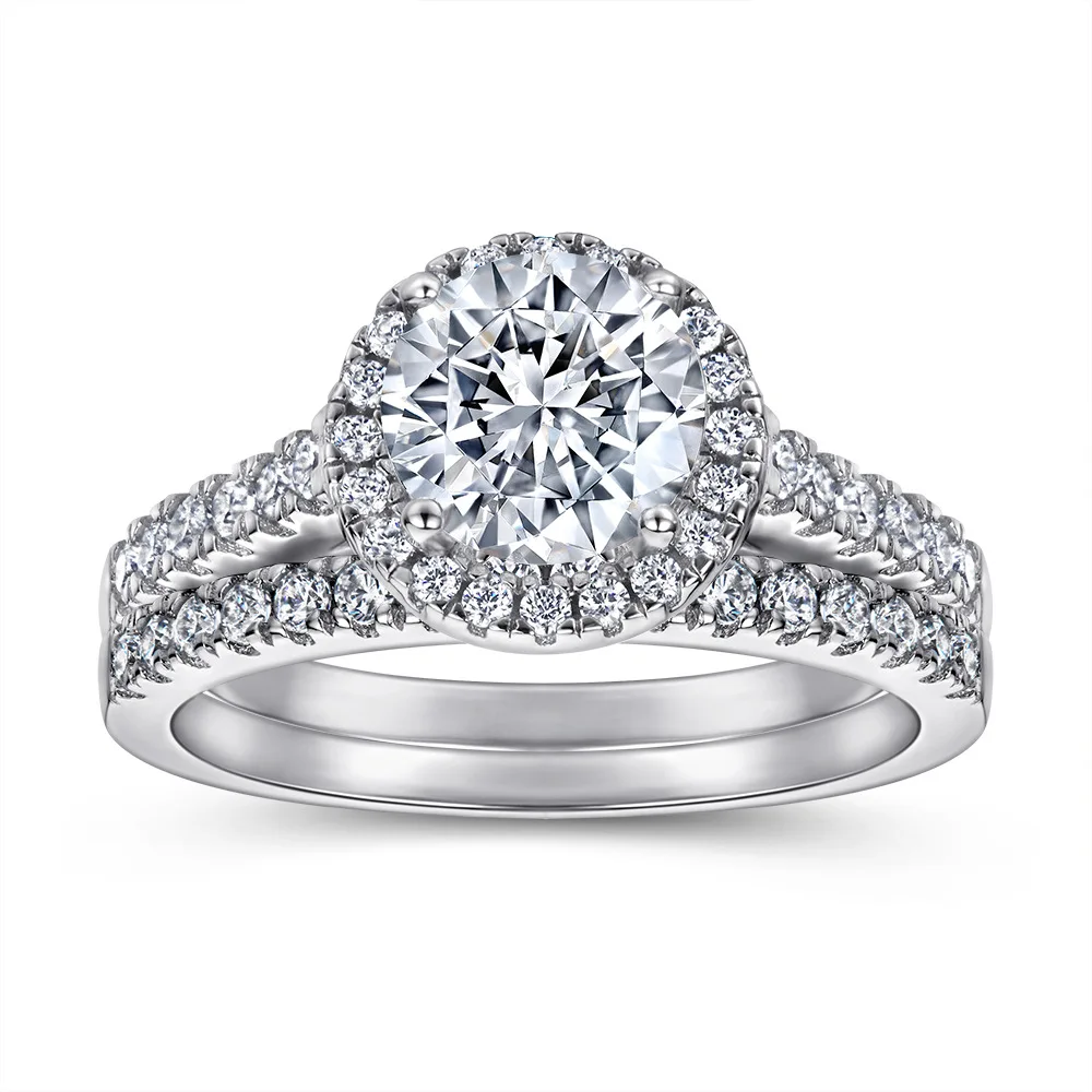 

S925 посеребренное 18-каратное золото PT950 платиновое двухслойное кольцо с драгоценными камнями и бриллиантами, комбинированное модное кольцо