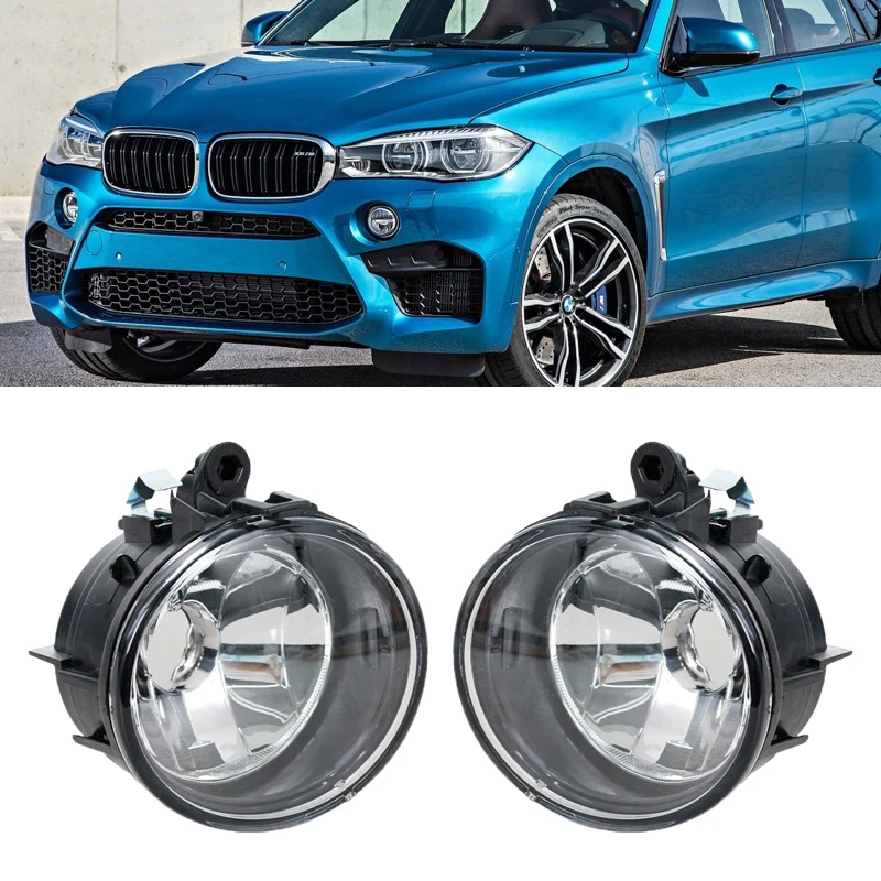 Car Front Bumper Fog Light Fog Lamp For BMW X1 X3 X4 X5 X5M X6 X6M F48 2016 2017 2018 63177238787 63177238788 Without Bulbs