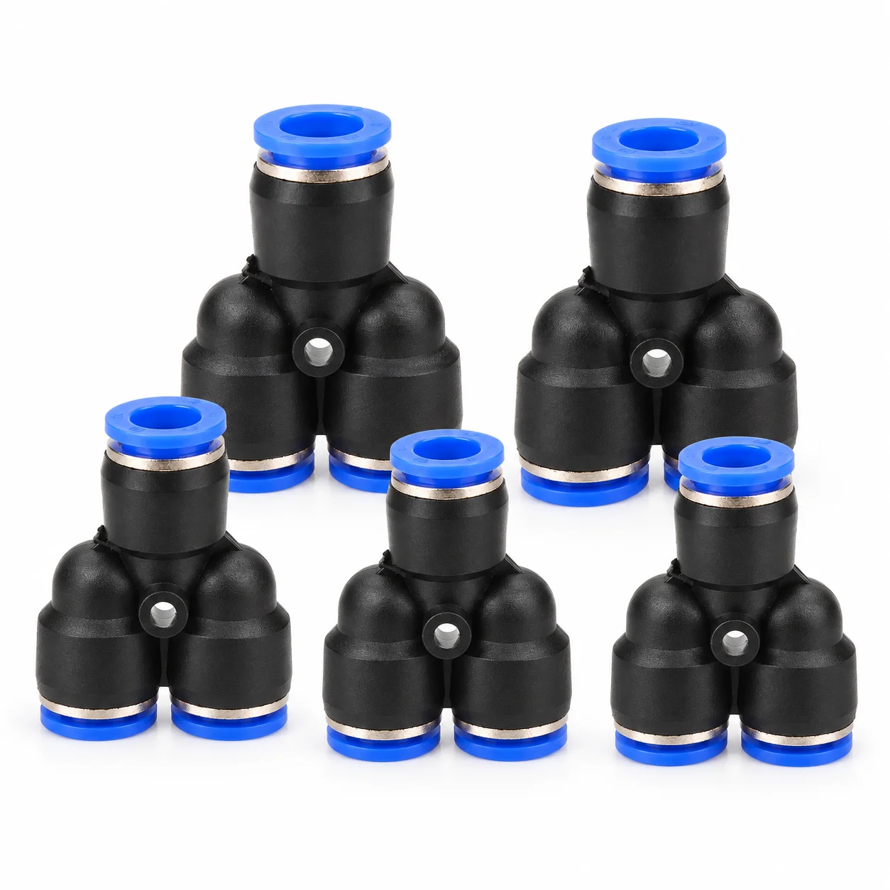 1PCS PY Y Shape Pneumatic Quick Connector 4mm 6mm 8mm 10mm 12mm Push In Plastic Air Water Hose Tube Three Way Pipe Fitting Union