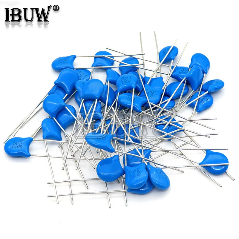 20PCS 1KV 2KV 3KV Capacitor cerâmico de alta tensão 5PF 30PF 47PF 56PF 100PF 220PF 1NF 2.2NF 3.3NF 4.7NF 10NF 100NF 471 222 223 103