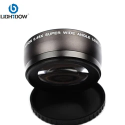 Lightdow 58MM 0.45x Additional Wide Angle Lens Macro Lens for Canon EOS 350D/ 400D/ 450D/ 500D/ 1000D/ 550D/ 600D/ 1100D Nikon