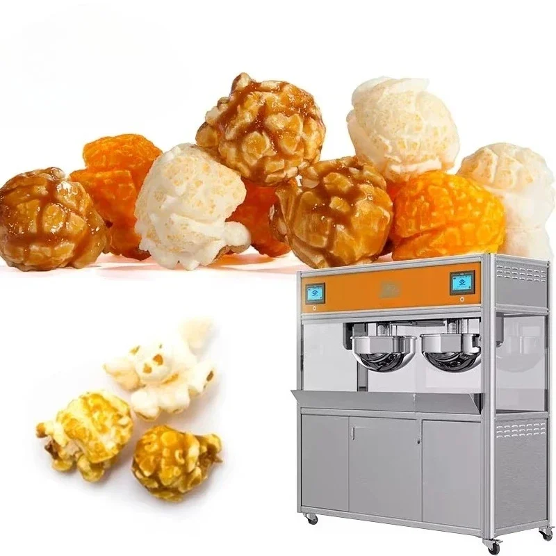 Automatic Professional Caramel Popcorn Maker Machine De Popcorn High Productivity