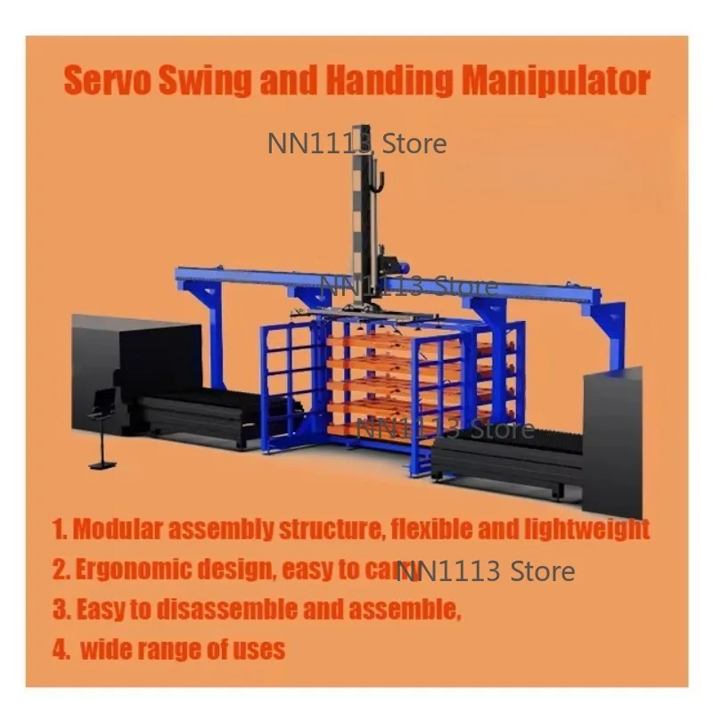 High-Speed 120° Rotation Swing Arm Servo-Controlled with Multi-axis Sync for Load Application - New Condition