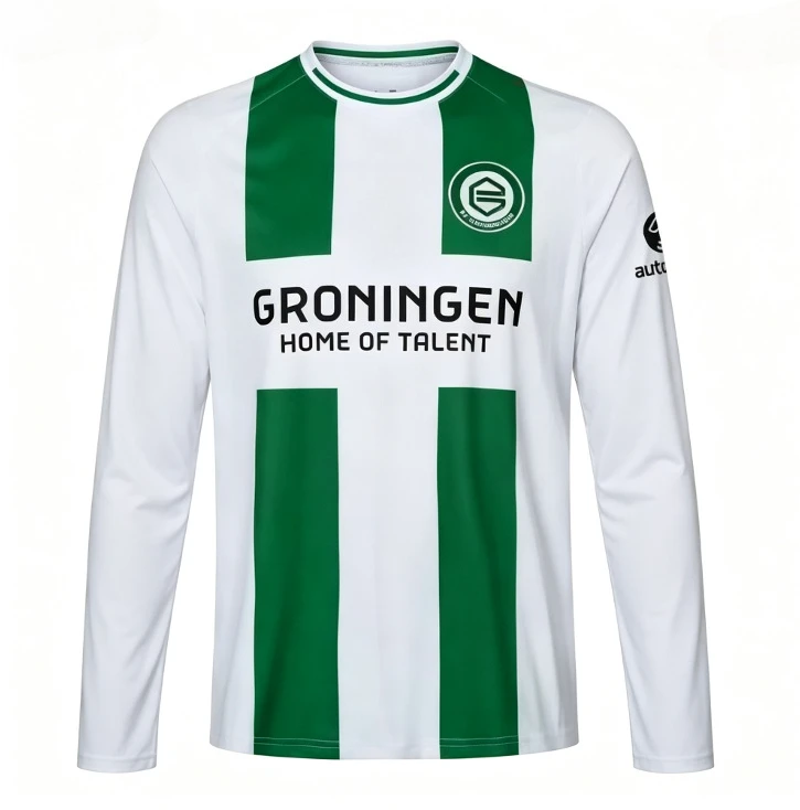 Groningen football long sleeved T-shirt breathable fan sportswear for the 2026-2027 season, family and children's clothing