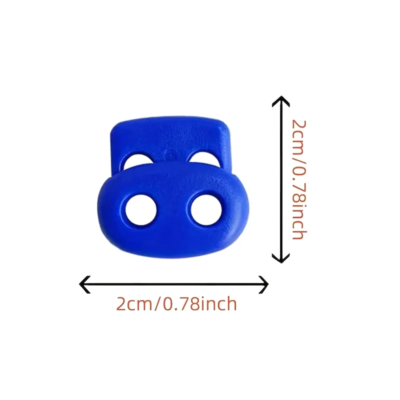5pcs Plastic Cord Lock Stopper Toggle Clip Block Retainer for Drawstring Elastic Lanyard Paracord Rope Garment Bag Accessories