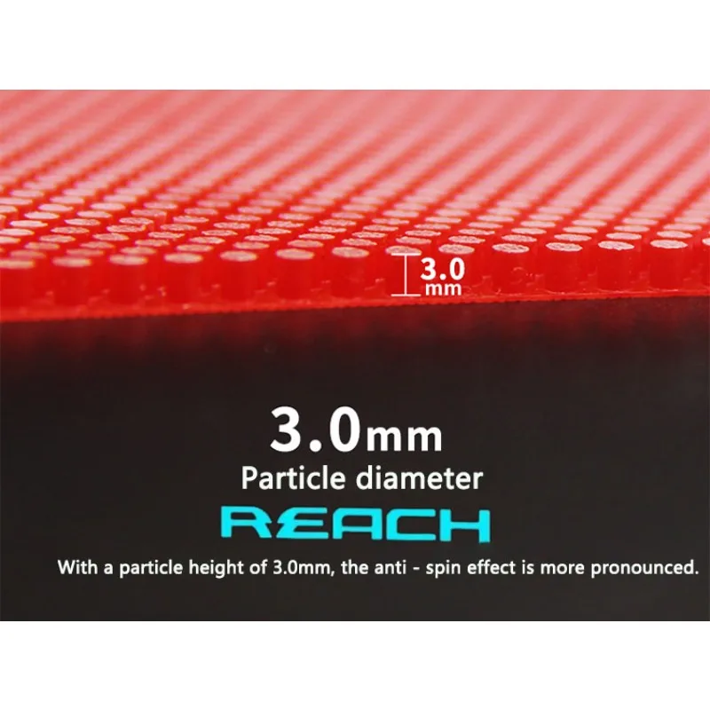 Ultra large particles Table Tennis Rubber OX 3.0mm Height Long Pips Durable Professional Ping Pong Rubber Sheet Strong Rotation