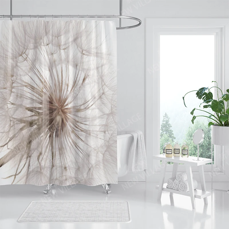 Waterproof fabric shower curtains Bathroom curtain accessories 180x200 Bath curtain for shower 240*200 nordic boho decoration