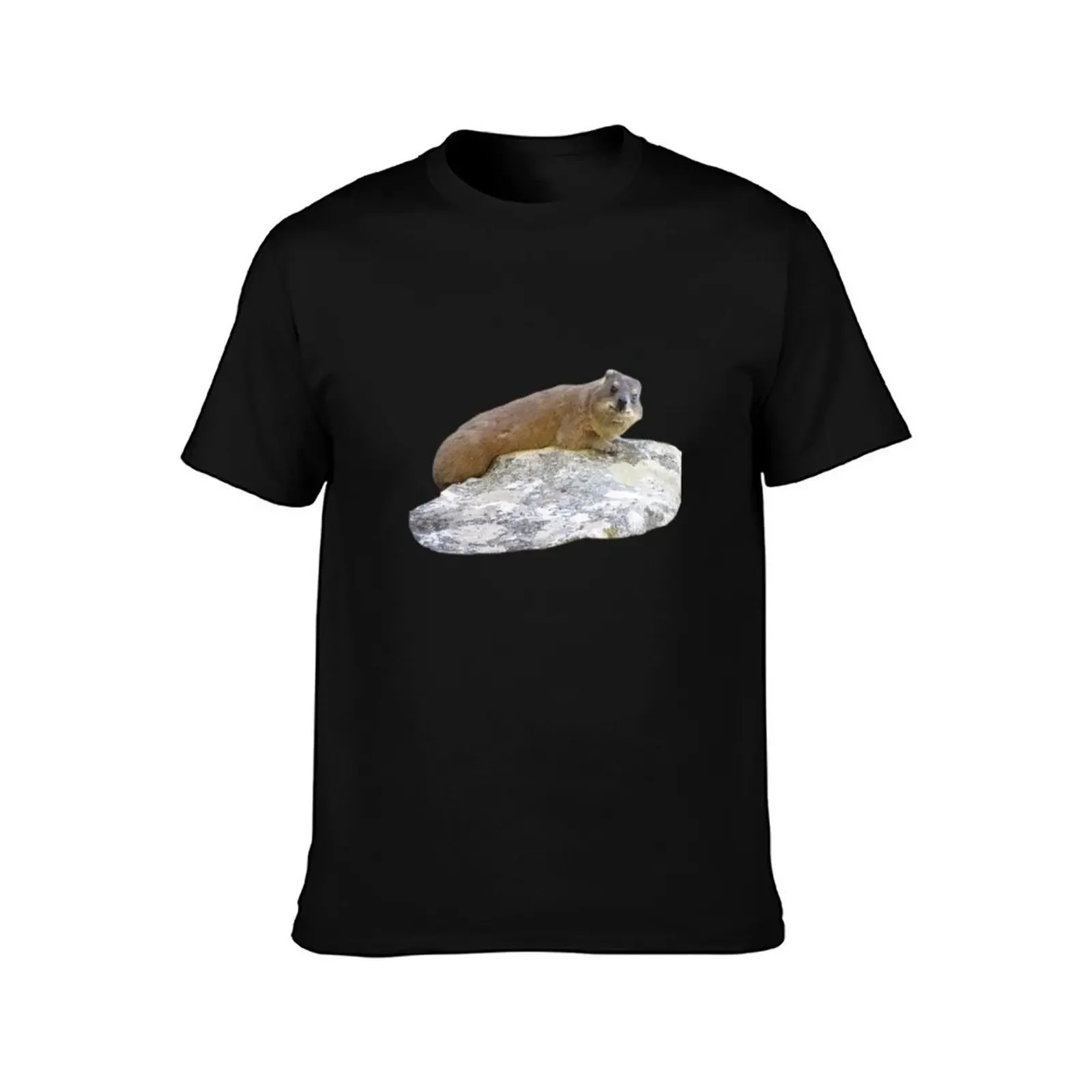 Rock hyrax on a rock T-Shirt cute tops Louboutins men tshirt