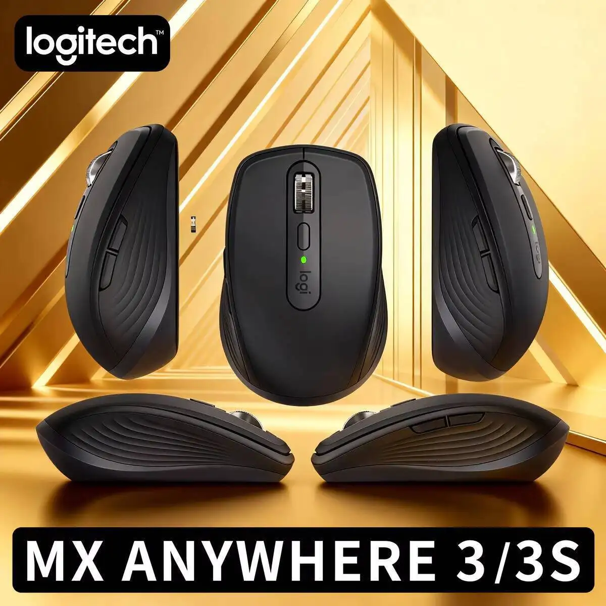 

Компактная мышь Logitech MX Anywhere 3S, эргономичный дизайн, перезаряжаемая, с быстрым прокруткой для портативных ПК Mac