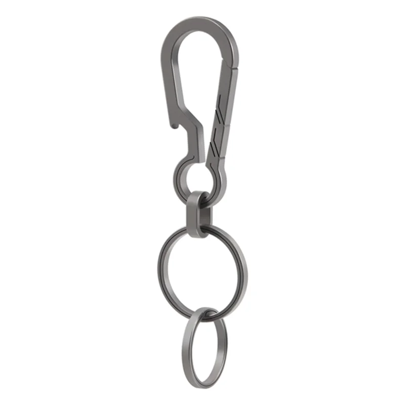 

T99C-Титановый брелок для ключей EDC с открывалкой для бутылок, быстроразъемный карабин, держатель для ключей для мужчин