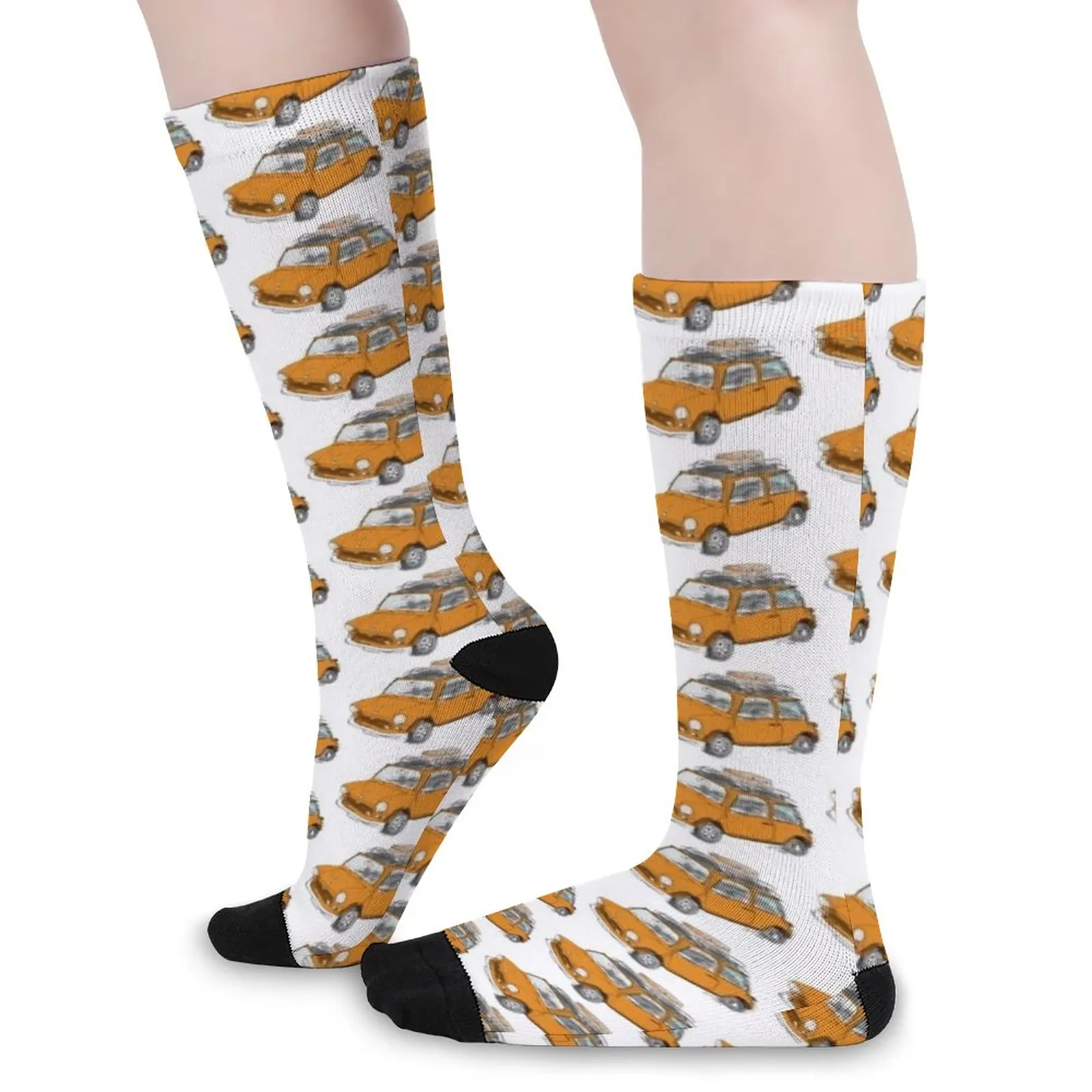 Mini CAR Orange Socks socks designer brand essential hockey Sports socks