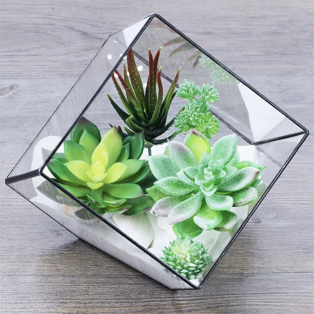 5 Pcs Assorted Artificial Succulents Plants Unpotted  for Garden Centerpiece Wreath Floral Arrangement Indoor Outdoor Home Décor