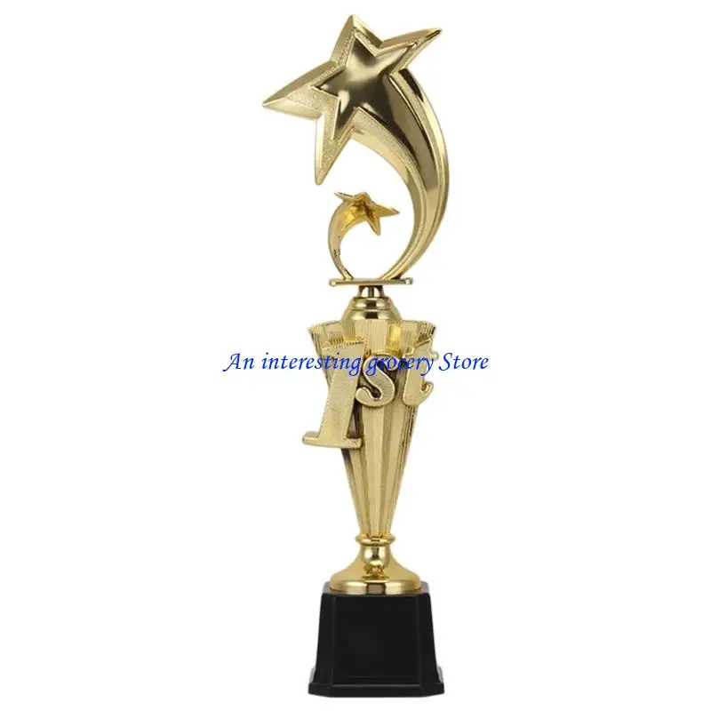 652D Competition Star/Wheat Ear Trophies Soccer Medals Prize Cup for Sports Competitions and Party Celebrations