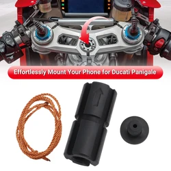 Adaptador de montaje de vástago Rokform para Ducati Panigale 899, 959, 1199, V2 y V4, incluye modelos S/R/SP para Quad Lock y Rokform