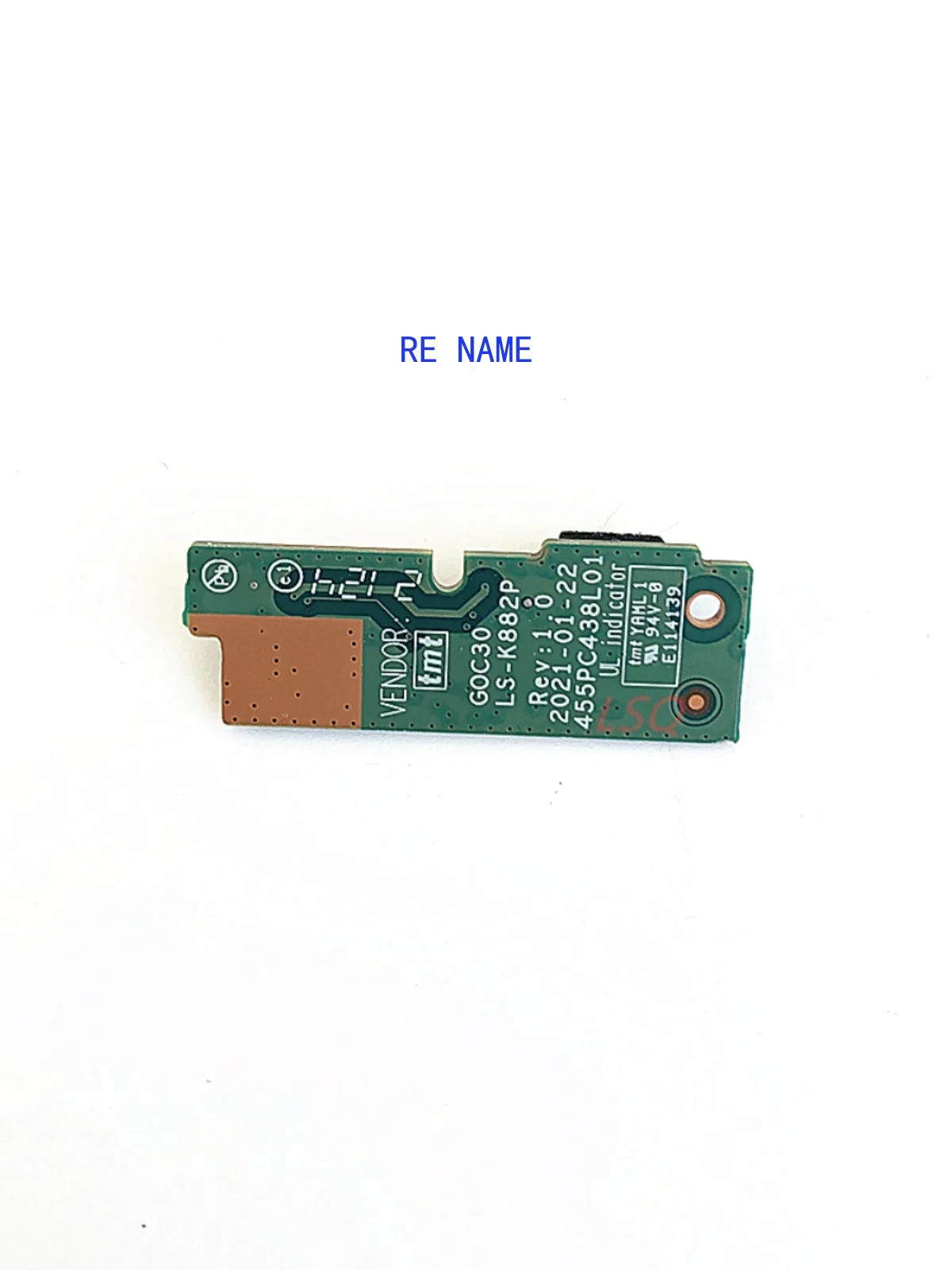 LS-K882P FOR Lenovo IdeaCenter AIO520-24-24ITL ALC AIO 3 24ITL6 24ALC6 F0G1 Power Button Switch Board 100% Test OK