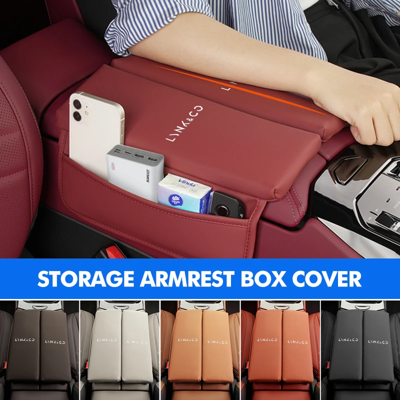 مسند ذراع السيارة وسادة المضادة للخدش غطاء للحماية جيب التخزين ل LYNK & CO 01 05 03 09 02 04 06 07 08 PHEV 09 MHEV #1