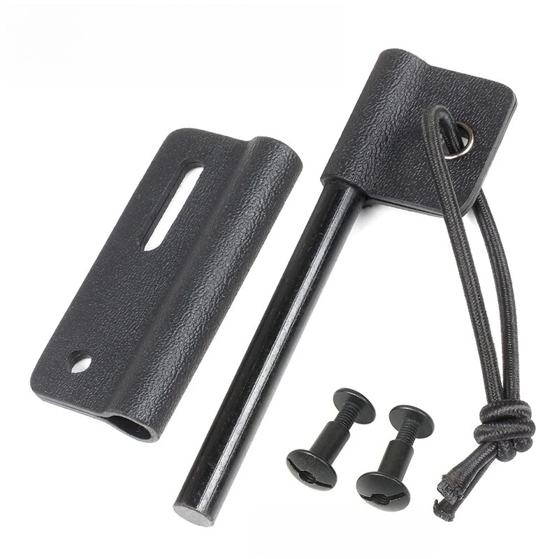 Outdoor Magnesium Stick Flint Camping Fire Equipment Wilderness Survival Tools with K Sheaths Emergency