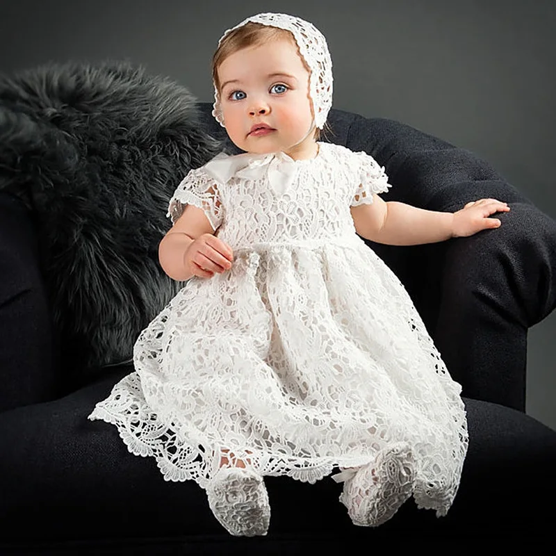 Baptism Dress for Girl Infant Birthday Dress for Baby Girl Christening Dress Kids Summer Clothing