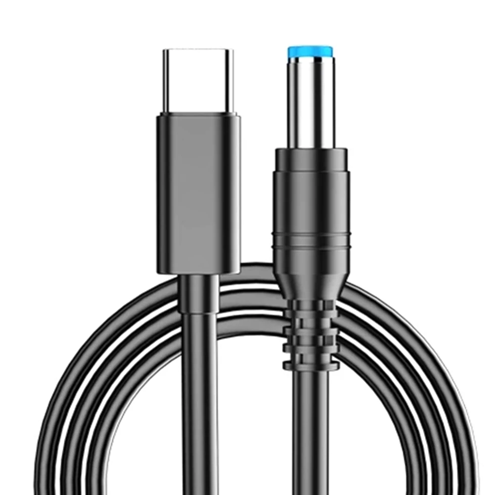 محول الطاقة محول من النوع C إلى DC5525 ذكر PD2.0 3.0 PD100W 9V 12V 15V 20V E-Marker Chip 5.5x2.5mm لأجهزة الكمبيوتر المحمول راوتر لاسلكي
