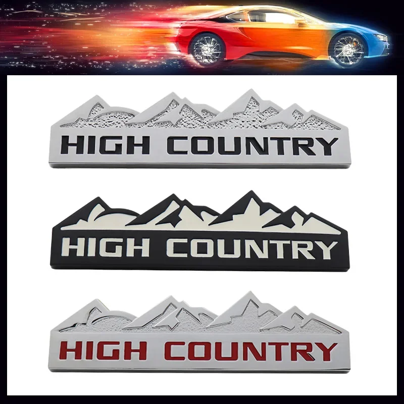 HIGH COUNTRY Snow Mountain car Hood Fender trunk Rear Decal Emblem Badge Sticker