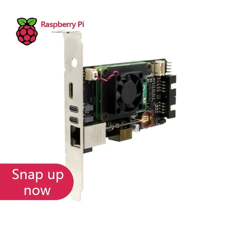 BoMaSGeekworm X651 V1.0 KVM Over IP Kit, PCIe Card For Raspberry Pi CM4, Open-Source Remote Access Control Solution