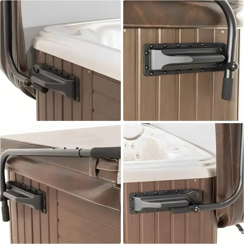 Heavy Duty Spa Cover Lifter Bracket Reinforcement System Universal Fit for Most Hot Tub Bath Sizes Durable Replacement Part