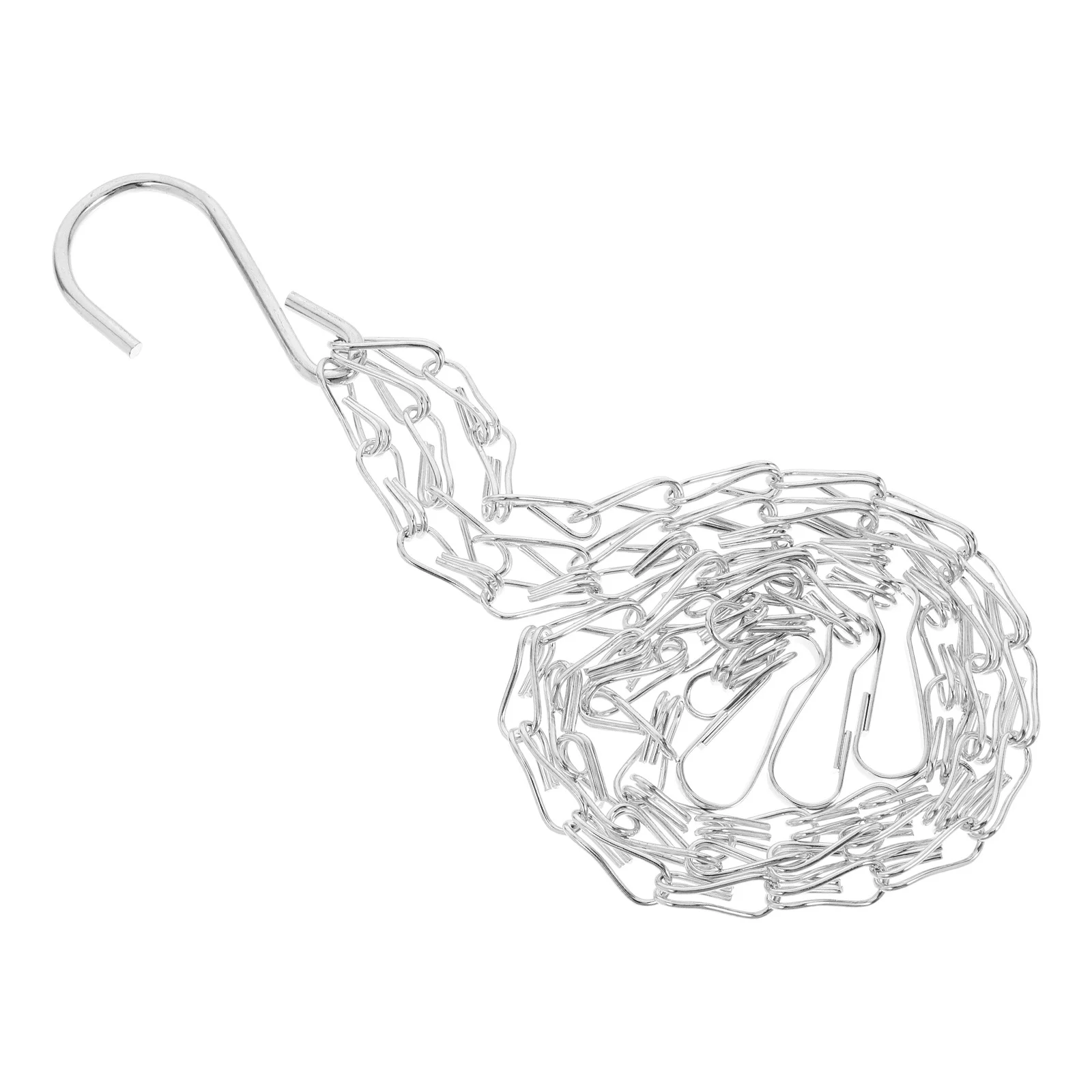

White Chain Hanging Chains Heavy Duty Flower Pots Chain Plant Hangers Replacement Outdoor Hanging Basket Lantern