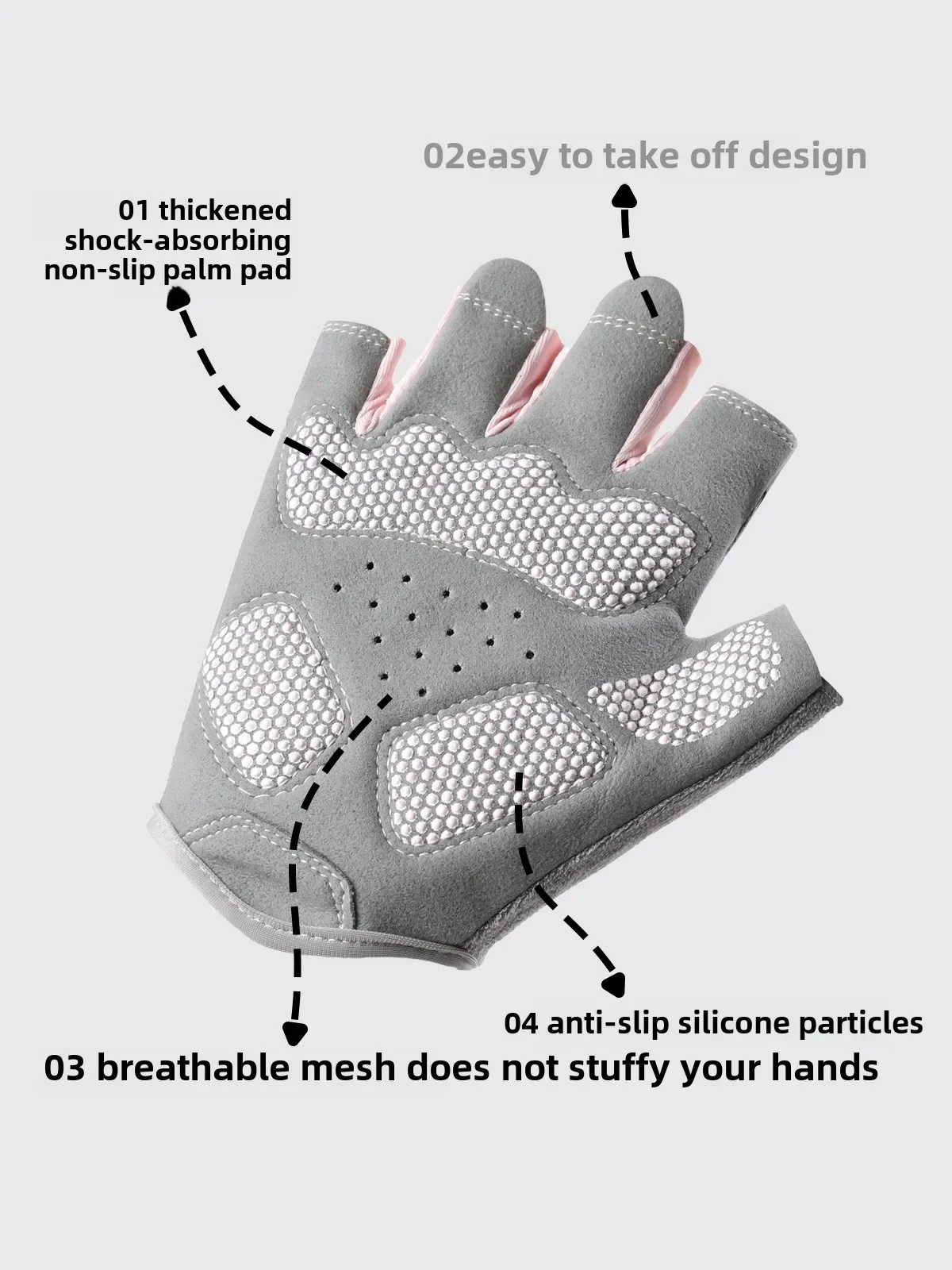 تنفس عدم الانزلاق الرجال النساء دراجة أصابع قفازات المهنية رياضة اللياقة البدنية نصف اصبع الصيف الصيد دراجة قفازات