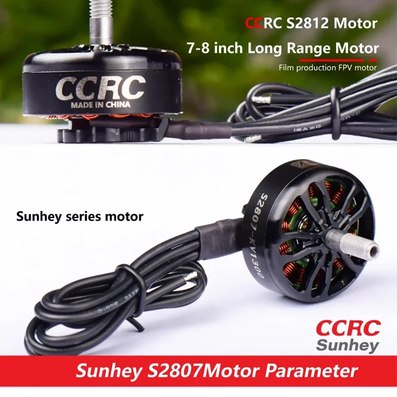 FPV Brushless Motor S2807 4S-6S 1300KV 7 Inch 8 Inch Long Range Drone Motor for RC FPV Racing Drone RC Quadcopter Parts DIY CCRC