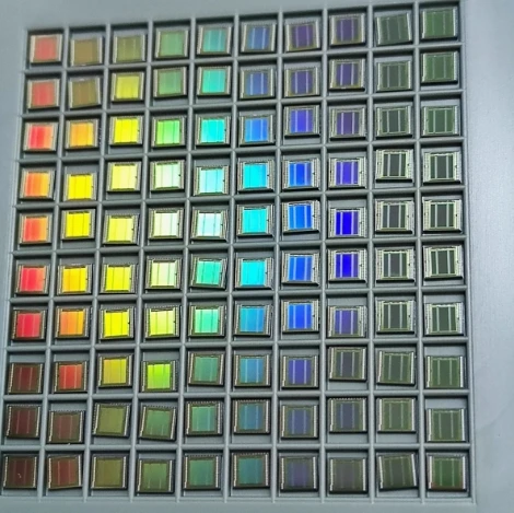 

Bare chips that can be bonded, bare chips with solder pads, chips that have been cut into silicon wafers