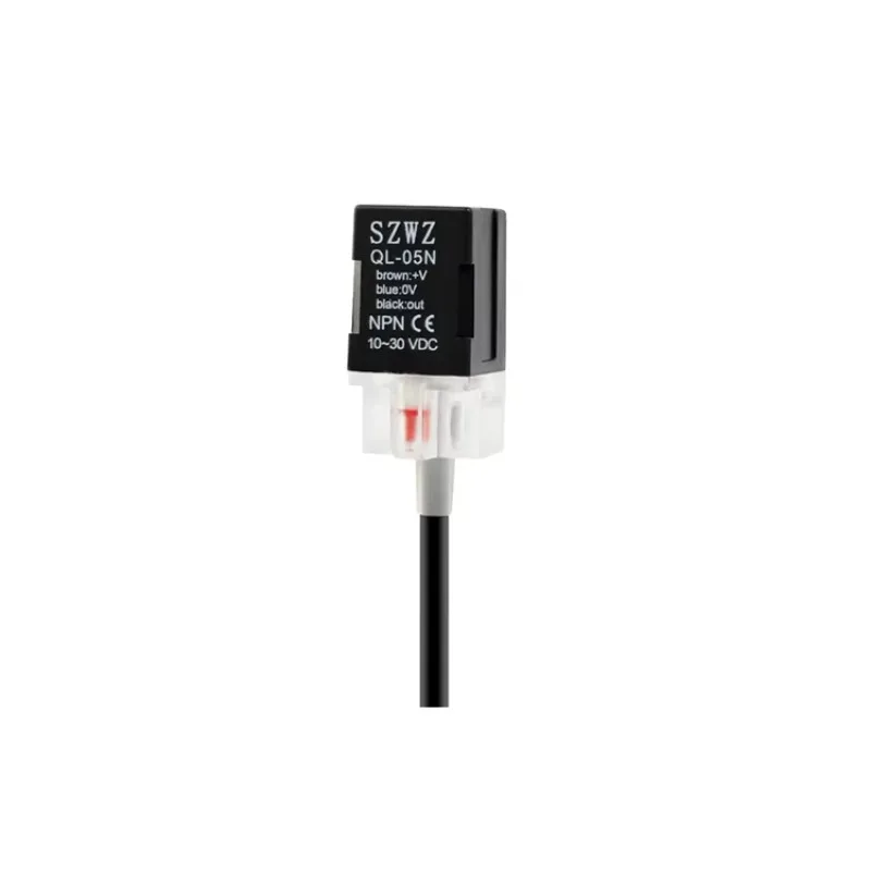 Square Proximity Switch Three-wire 24V Limit Switch Cylinder Waterproof High-temperature Resistant Metal Induction Sensor QL-05N