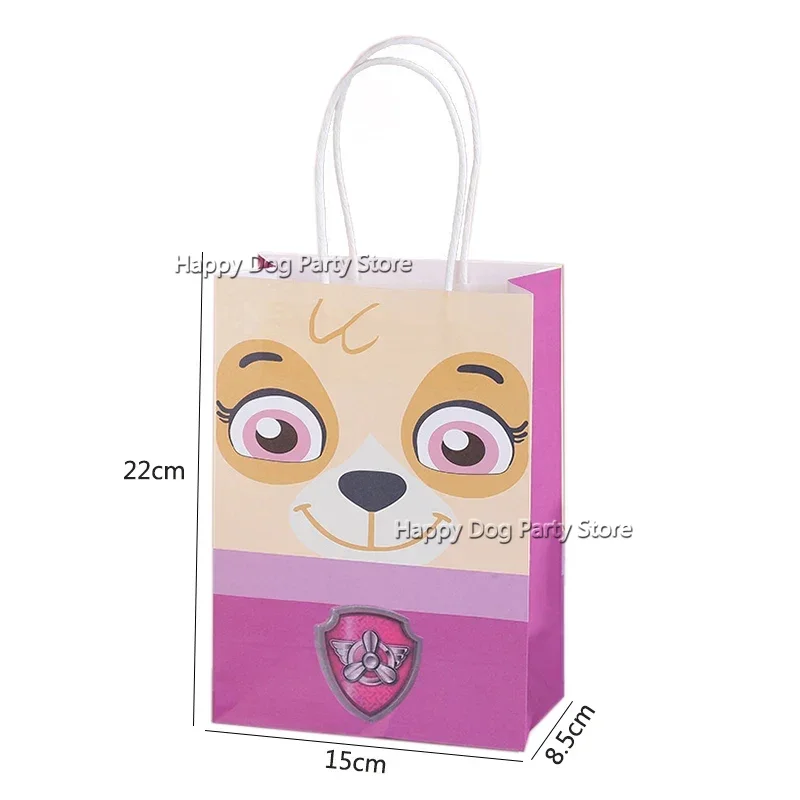 Paw Patrol Cartoon Gift Bag Shopping Bag Candy Biscuit Storage Bag Portable Handbag Pouch Party Supplies Baby Shower