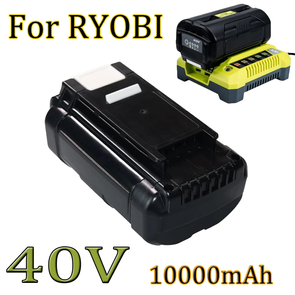 10Ah Li-ion Battery For Ryobi OP4050 OP4026 OP4030 OP4040 OP4060A OP40201 OP40301 40V Cordless Power Tool Replacement Battery