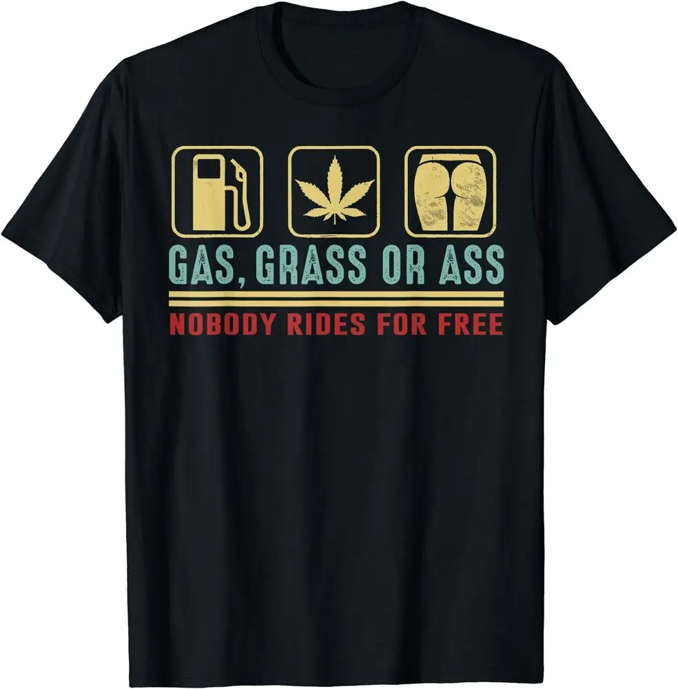 

Gas Gr Or Nobody Rid For Free Vintage T-Shirt Y2K tops Unisex Summer Short Sleeve
