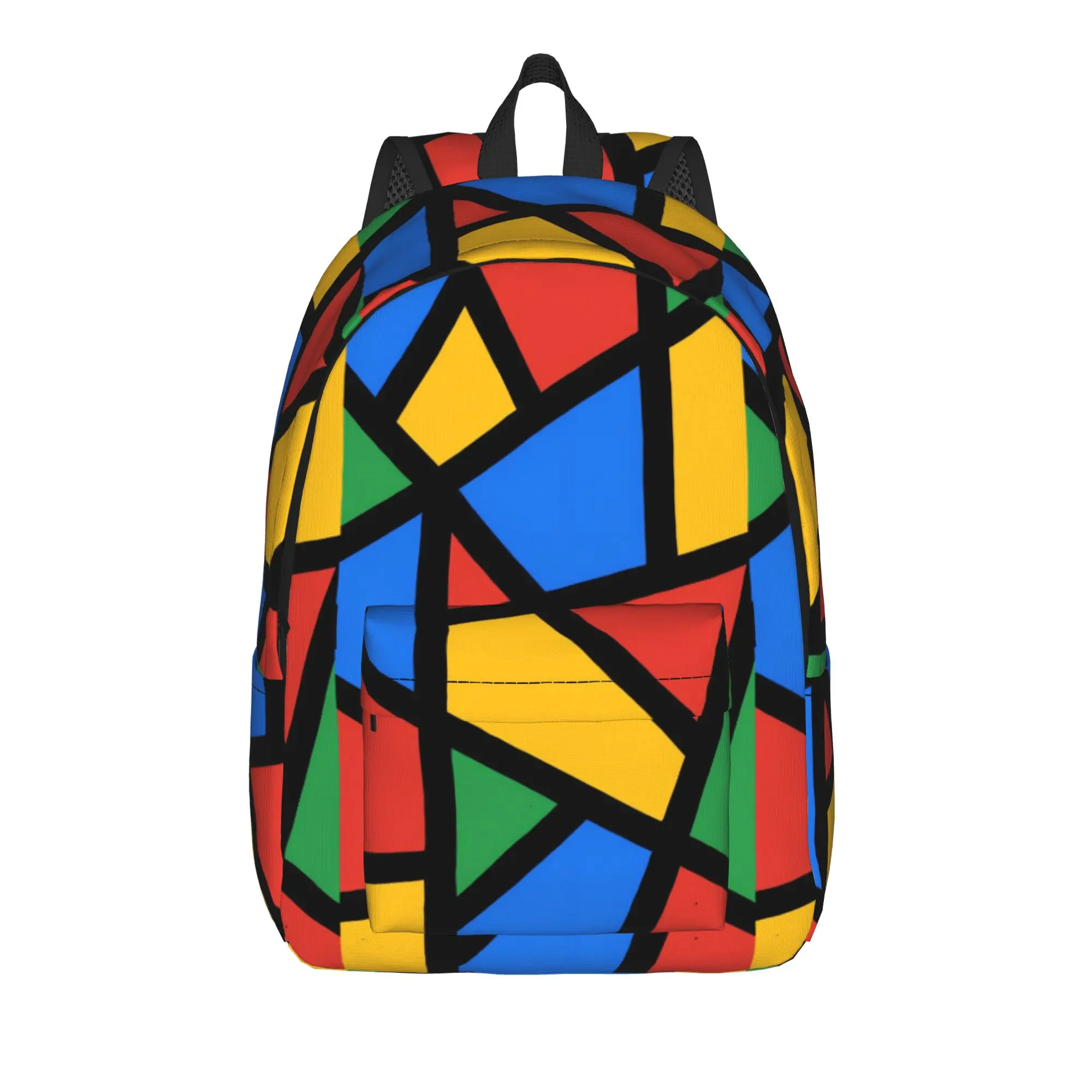 Stained Glass Abstract Backpack  Cool Backpacks Boy College Soft High School Bags Designer Rucksack