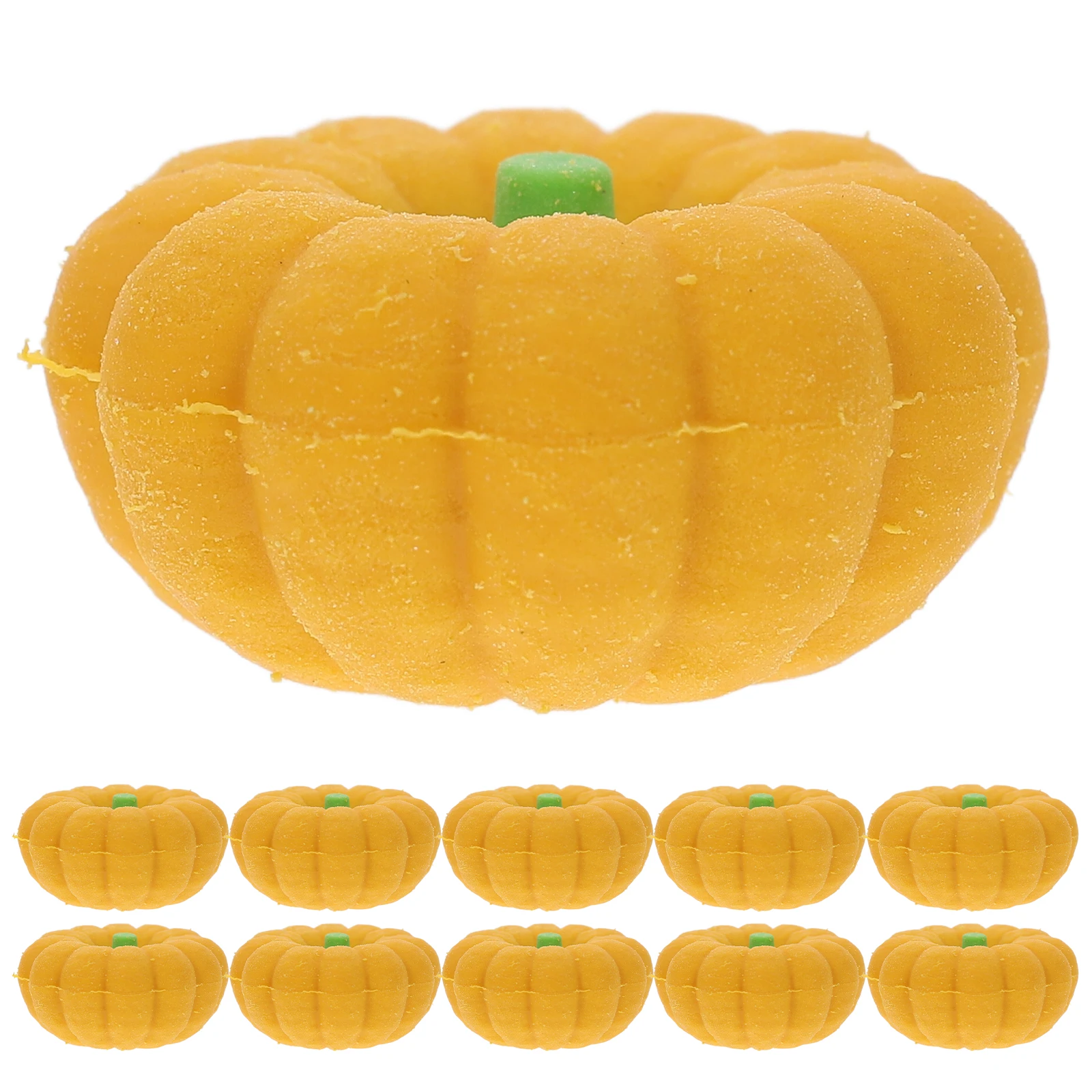 

100pcs Pumpkin Shaped Cute Fall For Kids Longlasting Portable Bulk Multi-Function Mini Erasers Household Daily Use Office