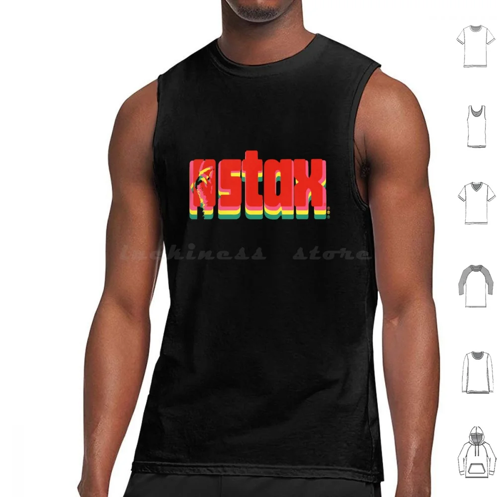 Stax Records Tank Tops Print Cotton Stax Records Stax Phigment Pop Art Reggae Dub Rocksteady Bluebeat Chess Checks