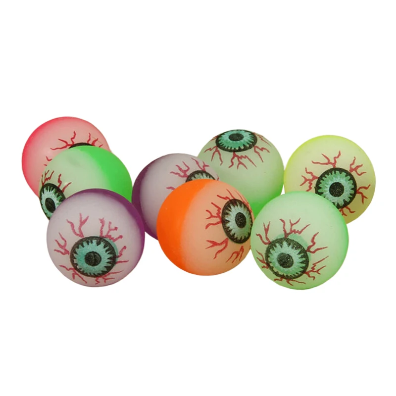 5Pcs Halloween Ripped Out Eyeball Horror Prop Realistic Bloody Ripped Out Plastic Eyeball Scary Props Halloween Toys Props