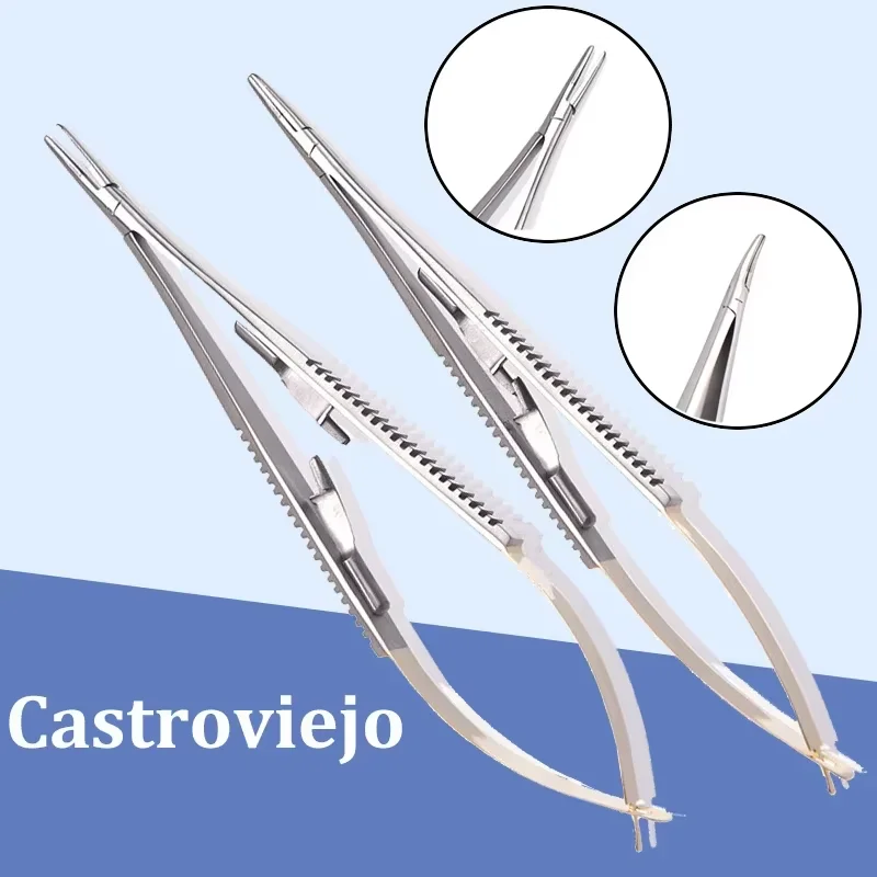 

Castroviejo Needle Holder Dental Orthodontic Implant Dental Needle Holders Dentist Equipment