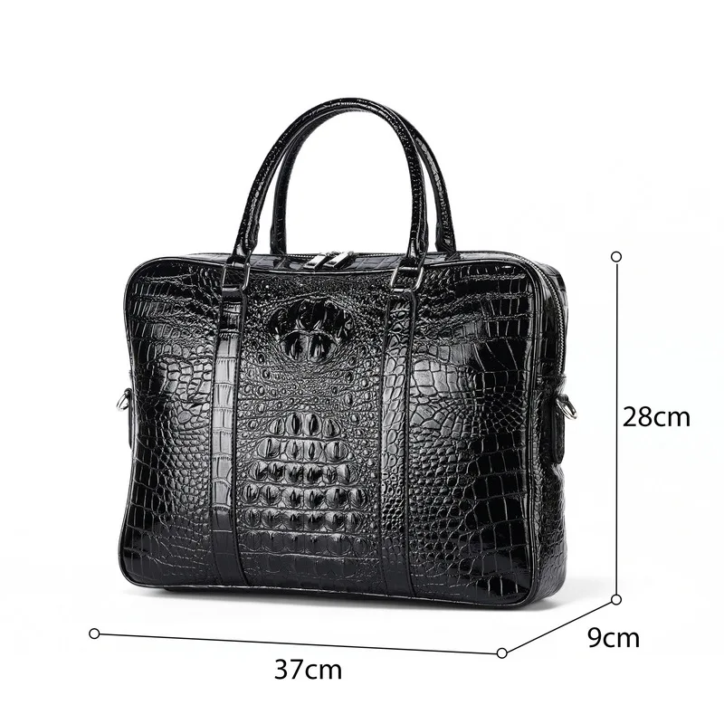 2025 nouveau motif Alligator sacs pour ordinateur portable en cuir Pu porte-documents pour hommes marque de luxe hommes sacs à main hommes messager 14 pouces sac d'ordinateur