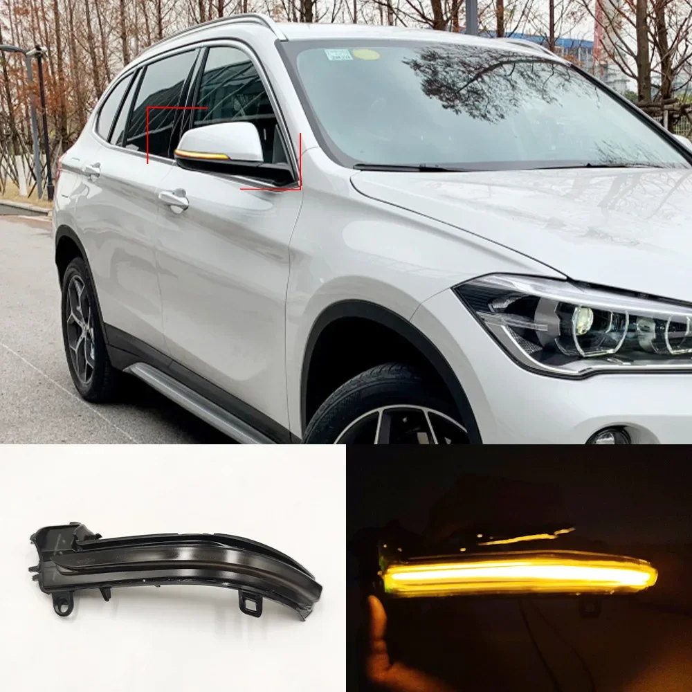 

For BMW 2 Series F45 F46 F49 turn signal left hand drive dynamic LED rearview mirror running light