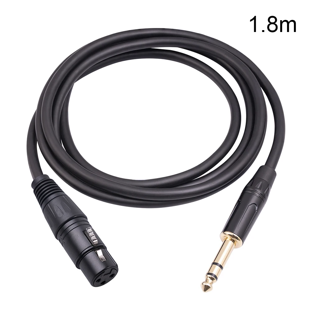 High Quality Mic Patch Cable Cable Male To Female High Performance Noise Balanced 1/4 Inch 1pcs Connector 90/110/165/210/405g