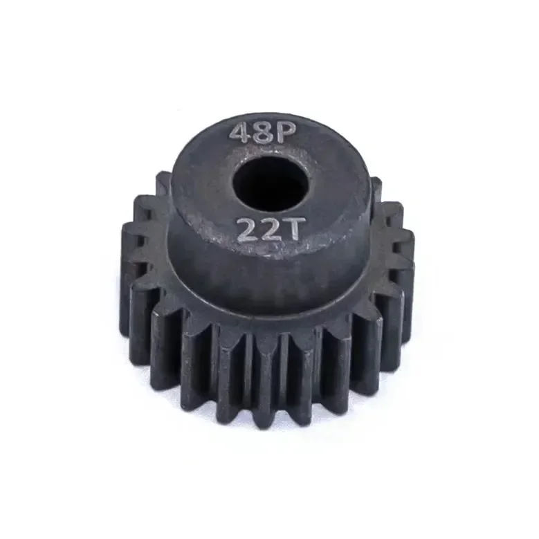 Engrenage de moteur à pignon métallique en acier noir, 3.175mm, 48DP, 12T, 13T, 14T, 15T, 16T, 17T, 18T, 19T, 20T, 22T, 24T, 25T, adapté au modèle de voiture RC 1/10