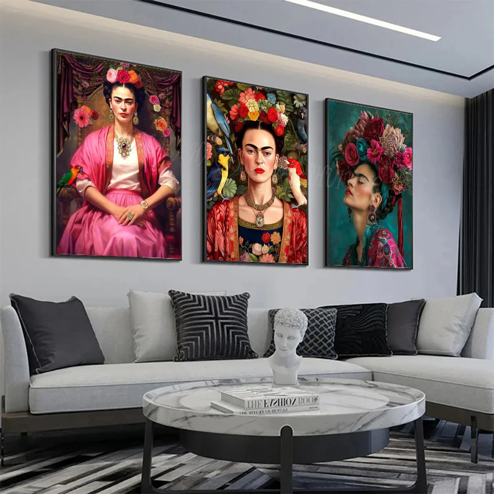 F-Fridas K-Kahlos Poster Wall Art Home Decor Room Decor Digital Painting Living Room Restaurant Kitchen Art