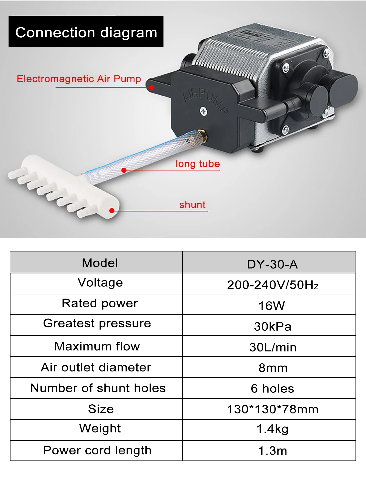 AP30 Air Compressor Electrical Magnetic for ZBAITU FF80 EAIR Laser Engraver Cut Machine,Air Pump,Aquarium and Hydroponic Systems