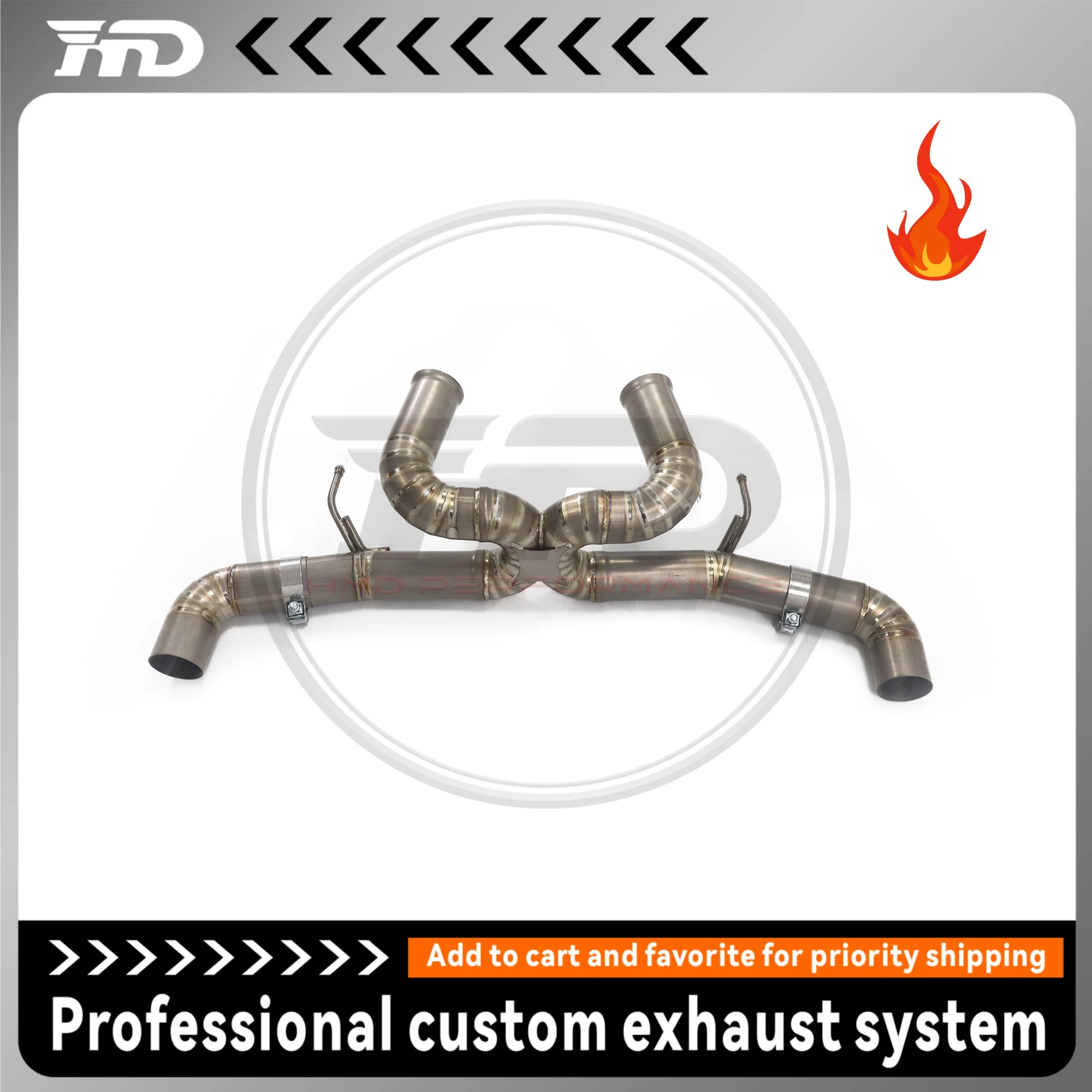 

HMD Titanium Exhaust System Performance Catback for McLaren GT 4.0T X Pipe Without Valve