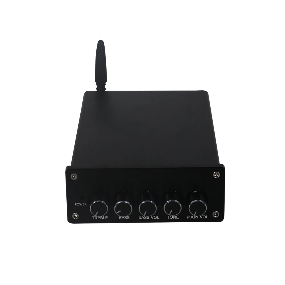 Mini HiFi Sound 2.1 Channel 50W Blue-tooth Class D Amplifier with Subwoofer Output for Home Audio